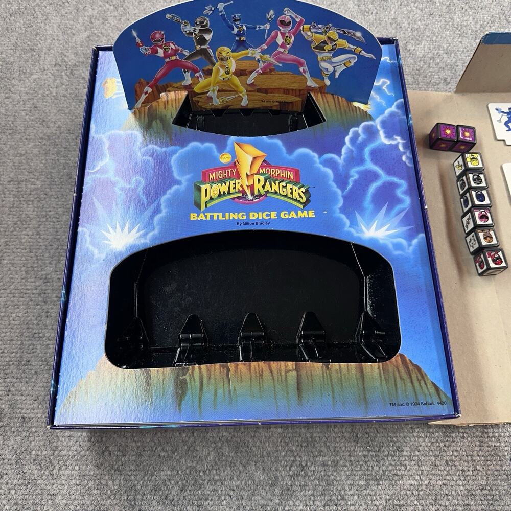 VTG Mighty Morphin Power Rangers Battling Dice Game Complete 1994 Milton Bradley - Picture 4 of 6